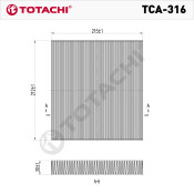 Фильтр салонный Totachi, арт. TCA-316