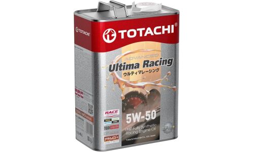 Моторное масло Totachi Advanced Ultima Racing UHP 5w50, синтетческое, API SP, ACEA A3/B4, универсальное, 4л, арт. E4804