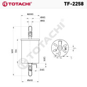 Фильтр топливный Totachi, арт. TF-2257