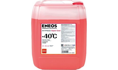 Антифриз Eneos Antefreeze Super Cool, Р-ОАТ, красный, -40°C, 20кг, арт. Z0077