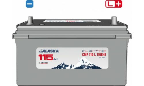 Аккумулятор Alaska CMF 115E41L, 115Ач, ССА 850А, необслуживаемый, арт. A0542