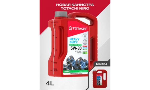 Масло моторное Totachi Niro HD 5w30, полусинтетическое, API CI-4/SL, ACEA E7, универсальное, 4л, арт. 1D704