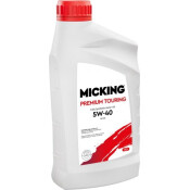Масло моторное Micking Premium Touring MG1 5w40, синтетическое, API SN, для бензинового двигателя, 1л, арт. OIL4069 Масло моторное Micking Premium Touring MG1 5w40, синтетическое, API SN, для бензинового двигателя, 1л, арт. OIL4069