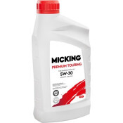 Масло моторное Micking Premium Touring MG1 5w30, синтетическое, API SN RC, ILSAC GF-5, для бензинового двигателя, 1л, арт. OIL4073 Масло моторное Micking Premium Touring MG1 5w30, синтетическое, API SN RC, ILSAC GF-5, для бензинового двигателя, 1л, арт. OIL4073
