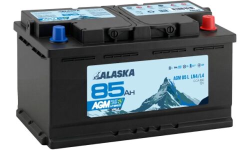 Аккумулятор Alaska AGM LN4/L4(H7) L, 85Ач, CCA 850А, необслуживаемый, арт. A3285