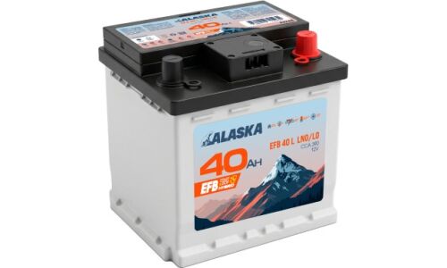Аккумулятор Alaska EFB LN0/L0(H3) L, 40Ач, CCA 390A, необслуживаемый, арт. A2240