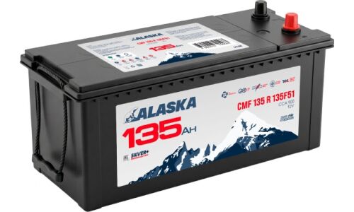 Аккумулятор Alaska Silver+ CMF 135F51L, 135Ач, CCA 900А, необслуживаемый, арт. A1136