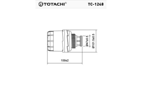 Фильтр масляный Totachi, арт. TC-1248