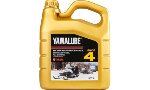 Масло для снегоходов Yamalube Snowmobile Performance 4 Stroke Motor Oil 0w30, синтетическое, API SJ, 4-тактное, 4л, арт. 90793AS42500