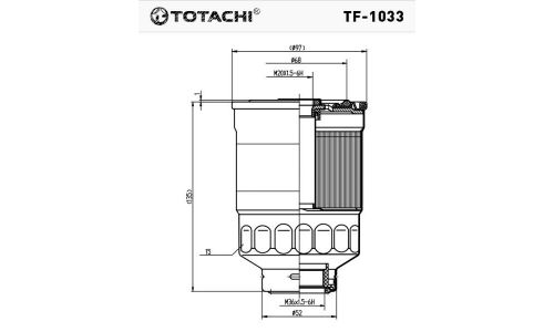Фильтр топливный Totachi, FC-321, арт. TF-1033