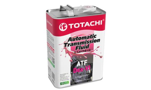 Масло трансмиссионное Totachi ATF Dex-VI, синтетическое, Dexron VI, для АКПП и ГУР, 4л, арт. 20904