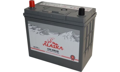 Аккумулятор Alaska Silver+ CMF 60B24R, 50Ач, ССА 450А, необслуживаемый, арт. 8808240010658