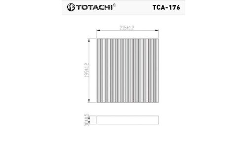 Фильтр салонный Totachi AC-201, арт. TCA-176
