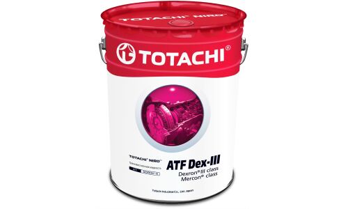 Масло трансмиссионное Totachi Niro ATF Dex-III, синтетическое, Dexron III, для АКПП и ГУР, 19л, арт. 21220