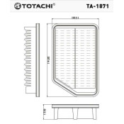 Фильтр воздушный Totachi, арт. TA-1871