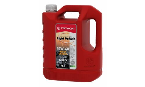 Масло моторное Totachi Niro LV 10w40, полусинтетическое, API SP, для бензинового двигателя, 4л, арт. 19604