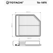 Фильтр воздушный Totachi, арт. TA-1875