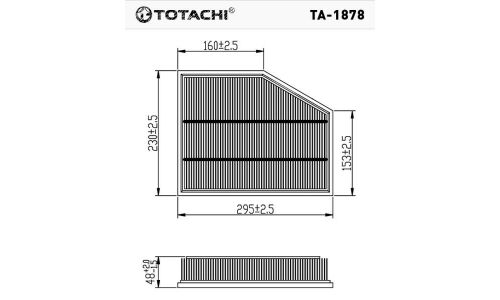 Фильтр воздушный Totachi, арт. TA-1878