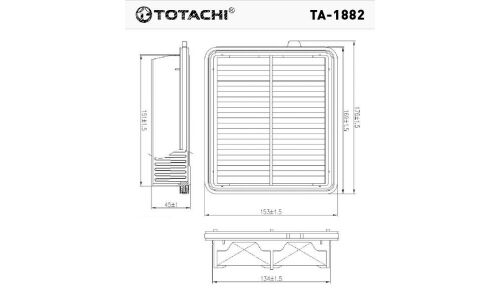 Фильтр воздушный Totachi, арт. TA-1882