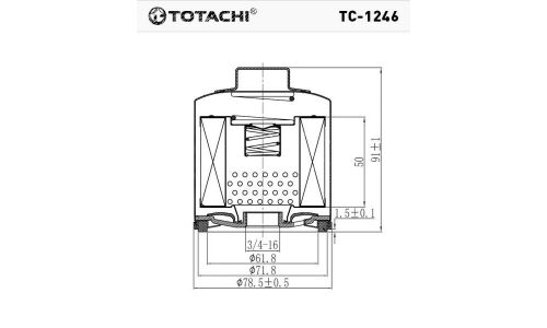 Фильтр масляный Totachi, арт. TC-1246