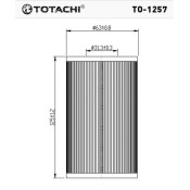 Фильтр масляный Totachi, арт. TO-1257