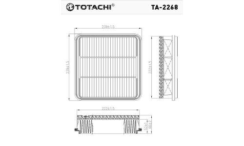 Фильтр воздушный Totachi, арт. TA-2268