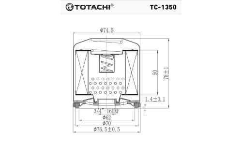 Фильтр масляный Totachi, арт. TC-1350