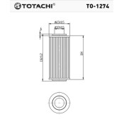 Фильтр масляный Totachi, арт. TO-1274