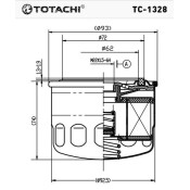Фильтр масляный Totachi, арт. TC-1328