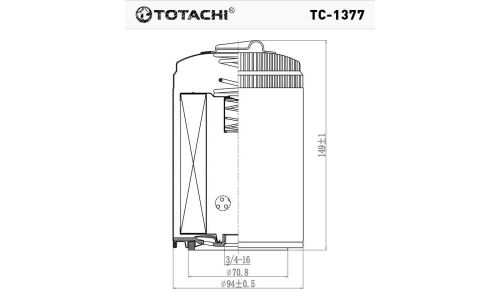 Фильтр масляный Totachi, арт. TC-1377