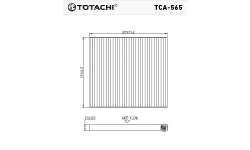 Фильтр салонный Totachi, арт. TCA-565