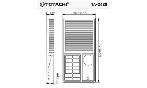 Фильтр воздушный Totachi, арт. TA-2428