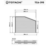 Фильтр салонный Totachi, арт. TCA-390