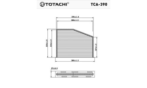 Фильтр салонный Totachi, арт. TCA-390