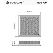 Фильтр воздушный Totachi, арт. TA-2720