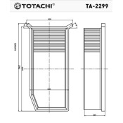 Фильтр воздушный Totachi, арт. TA-2299