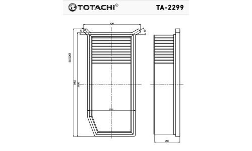 Фильтр воздушный Totachi, арт. TA-2299