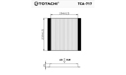 Фильтр салонный Totachi AC-002, арт. TCA-717
