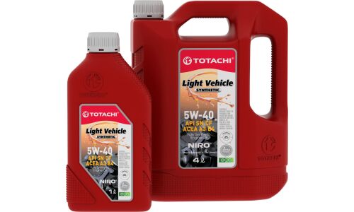 Масло моторное Totachi Niro LV 5w40 синтетическое, API SP/CF, ACEA A3/B4, универсальное, акция 4л+1л, арт. 1G204