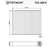 Фильтр салонный Totachi, угольный, арт. TCA-480K