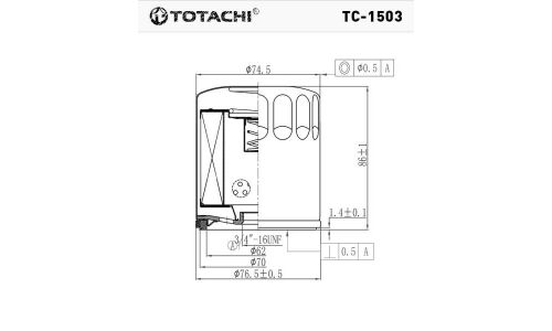 Фильтр масляный Totachi, арт. TC-1503