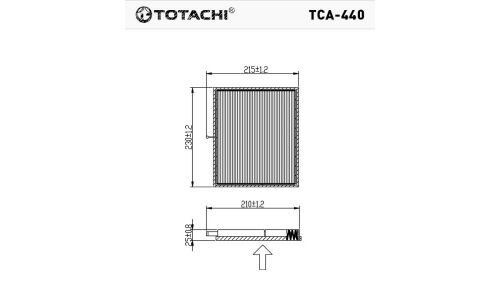 Фильтр салонный Totachi, арт. TCA-440
