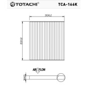 Фильтр салонный Totachi AC-108EX, угольный, арт. TCA-166K