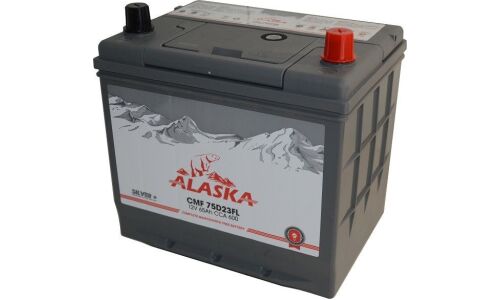 Аккумулятор Alaska Silver+ CMF 75D23FL, 65Ач, ССА 600А, необслуживаемый, арт. 8808240010733