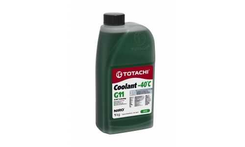 Антифриз Totachi Niro Coolant Green, G11, зелёный, -40°C, 1кг, арт. 43201
