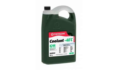Антифриз Totachi Niro Coolant Green, G11, зелёный, -40°C, 5кг, арт. 43205