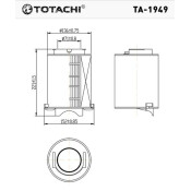 Фильтр воздушный Totachi, арт. TA-1949