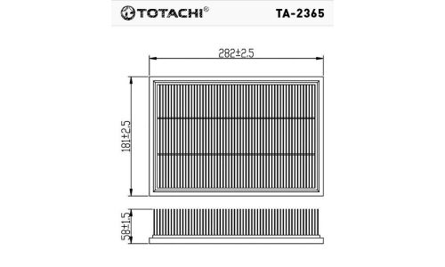 Фильтр воздушный Totachi, арт. TA-2365