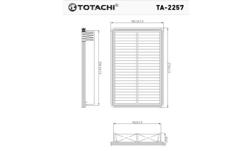 Фильтр воздушный Totachi, арт. TA-2257