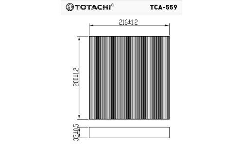 Фильтр салонный Totachi, арт. TCA-559